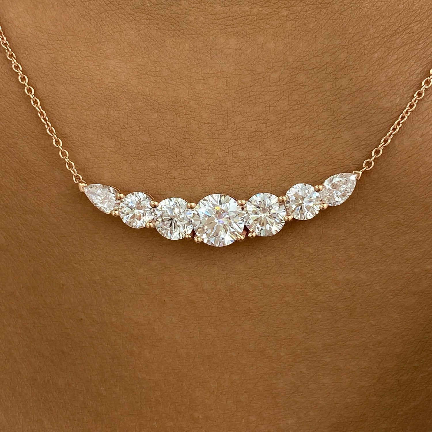 Dorothy 3.2 Round Lab-Grown Diamond Chain Necklace