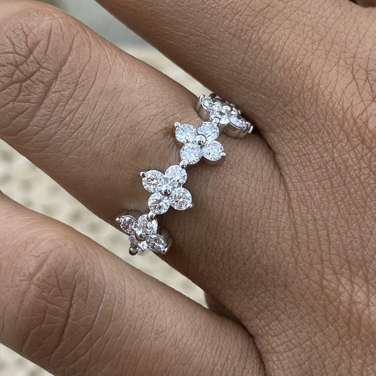 Jacqueline 1 Round Lab-Grown Diamond Half-Eternity, Special Ring
