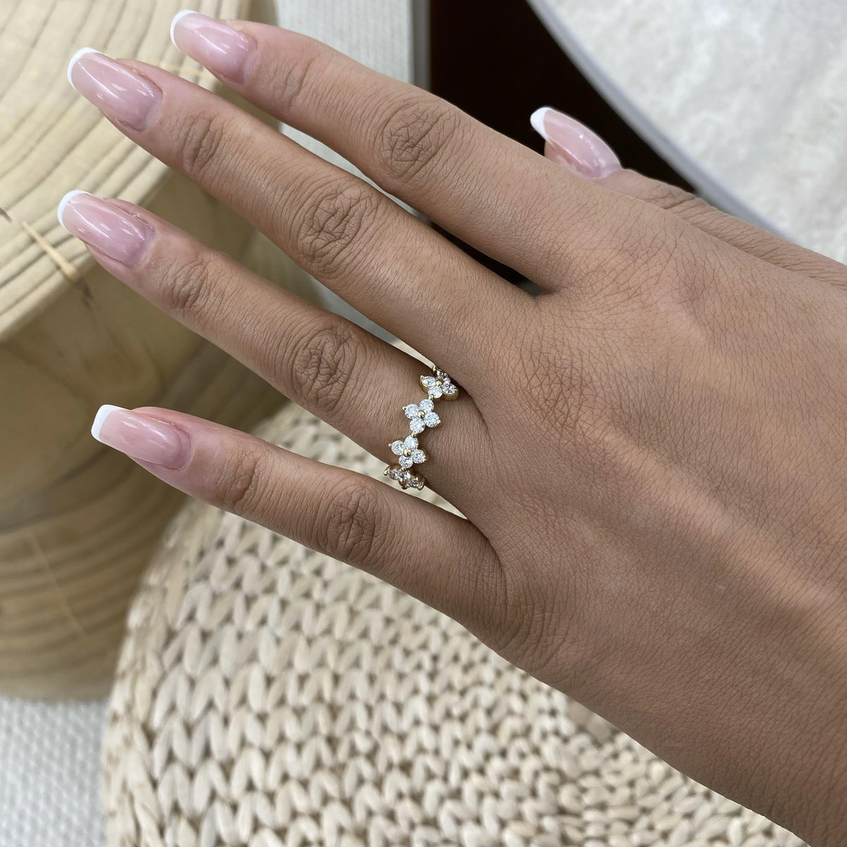 Jacqueline 1 Round Lab-Grown Diamond Half-Eternity, Special Ring
