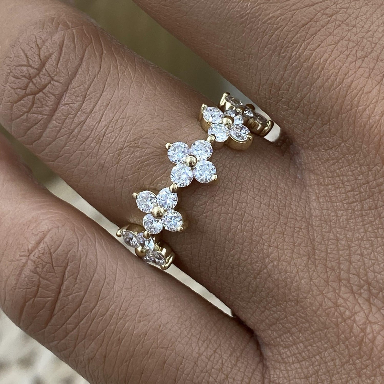 Jacqueline 1 Round Lab-Grown Diamond Half-Eternity, Special Ring