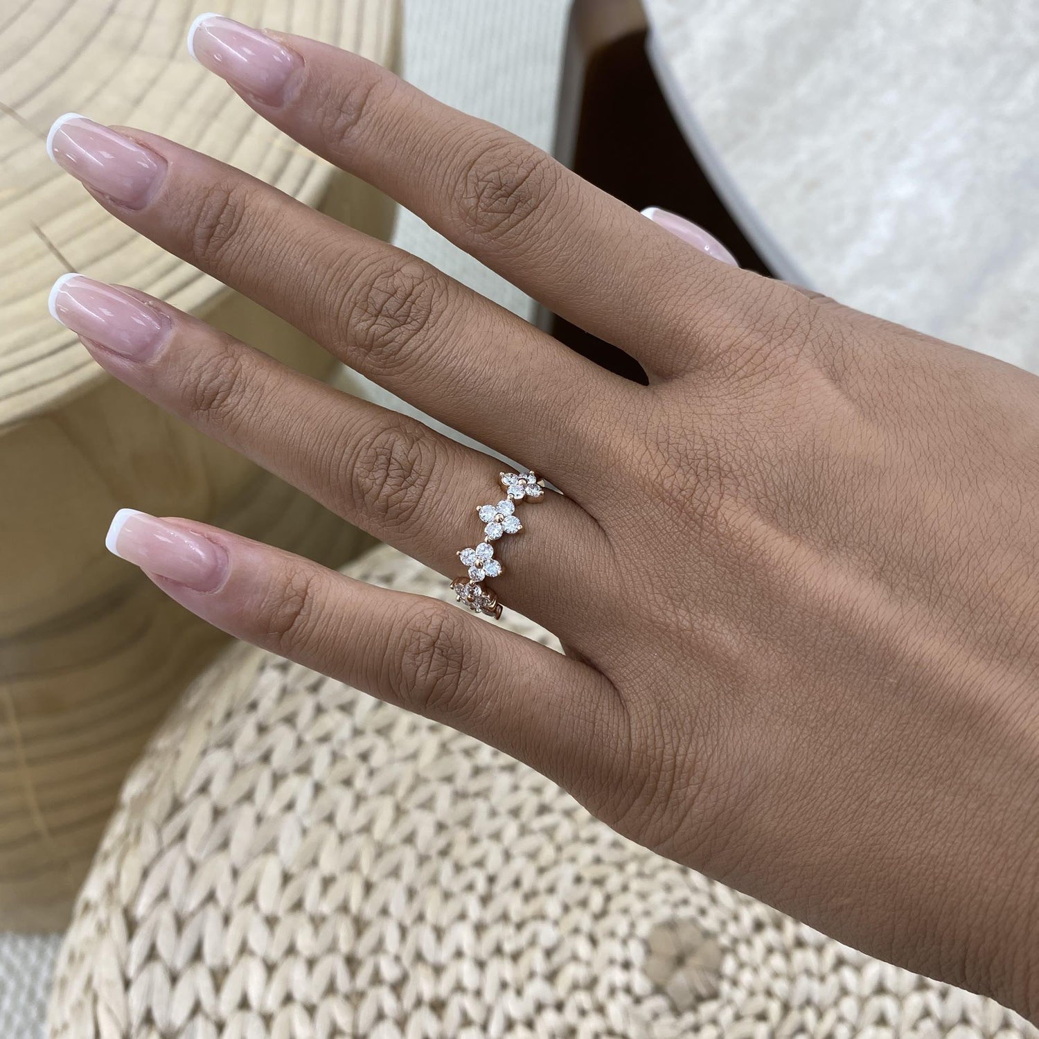 Jacqueline 1 Round Lab-Grown Diamond Half-Eternity, Special Ring