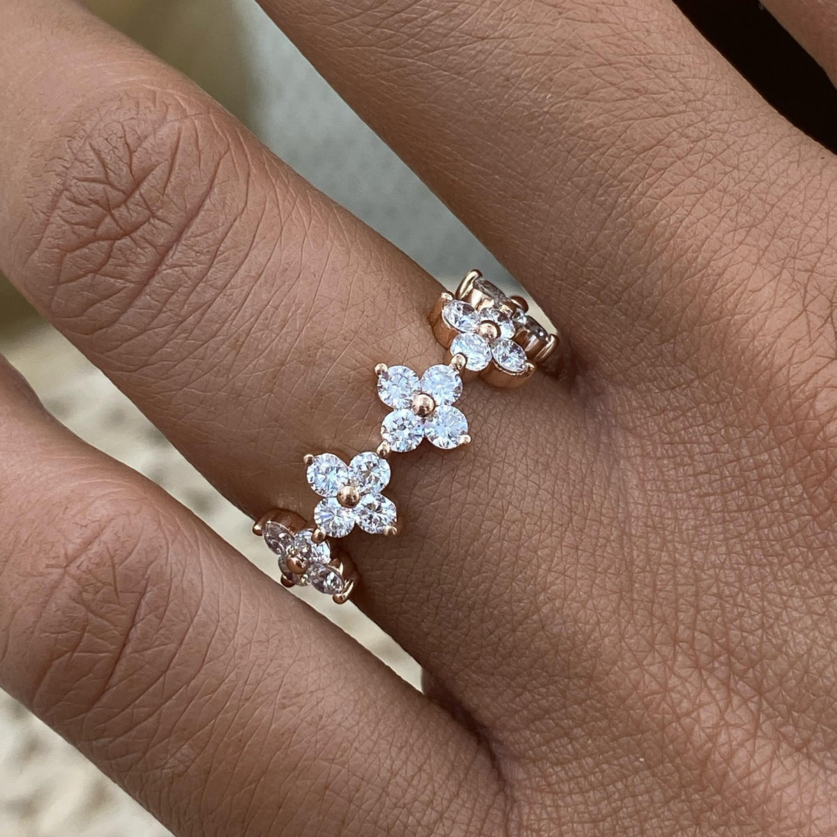 Jacqueline 1 Round Lab-Grown Diamond Half-Eternity, Special Ring