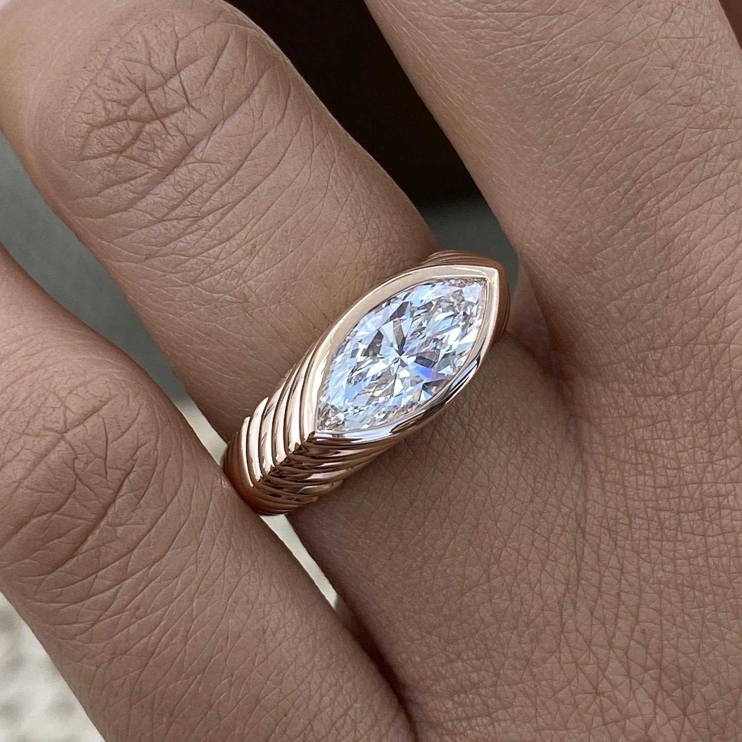 Lauren 1.5 Marquise Lab-Grown Diamond Solitaire, Special Ring