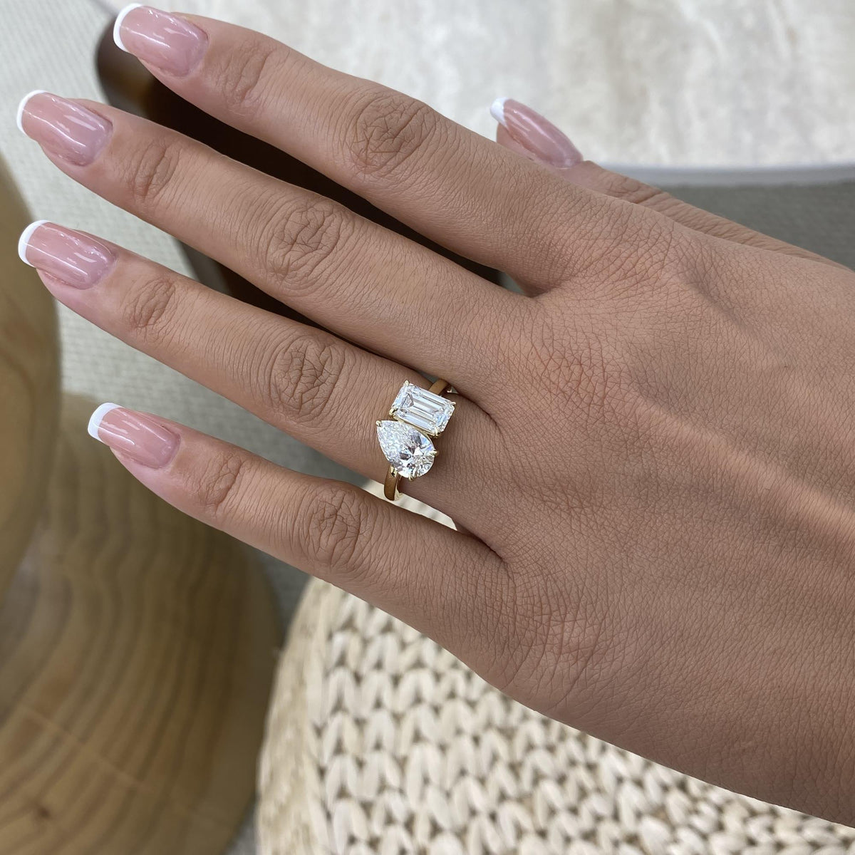 Joy 3.1 Pear Lab-Grown Diamond Toi  Moi, Special Ring