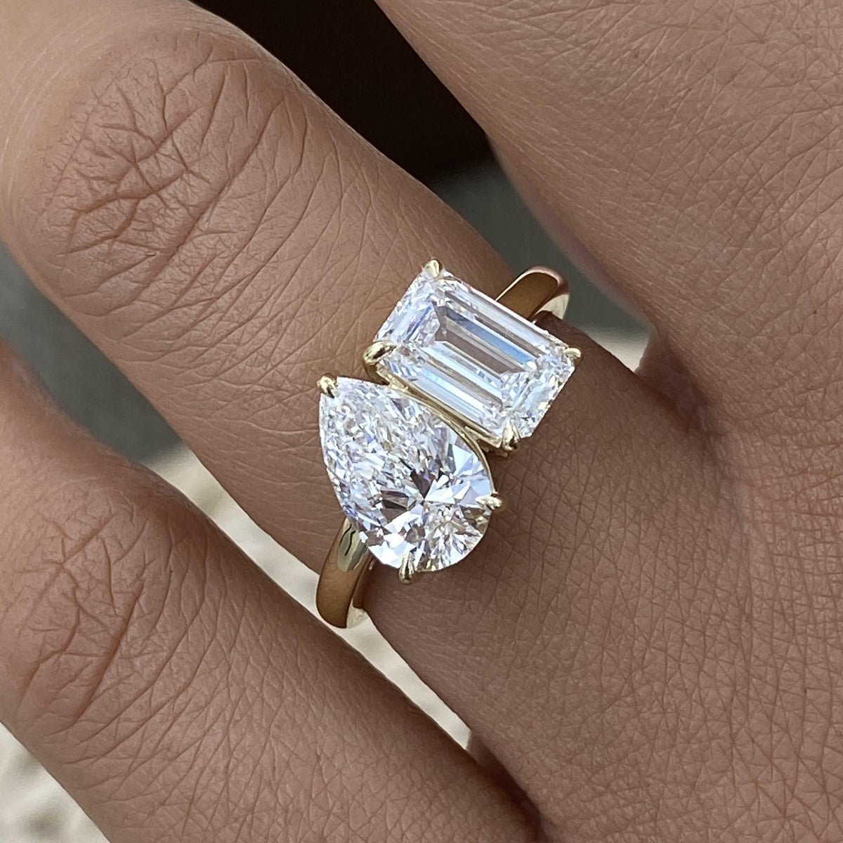 Joy 3.1 Pear Lab-Grown Diamond Toi  Moi, Special Ring