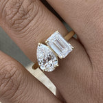 Joy 3.1 Pear Lab-Grown Diamond Toi  Moi, Special Ring