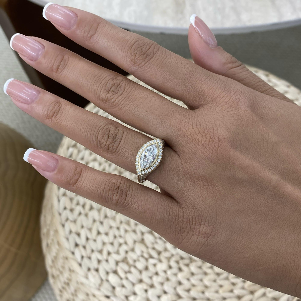 Laura 2.8 Marquise Lab-Grown Diamond Halo, Special Ring
