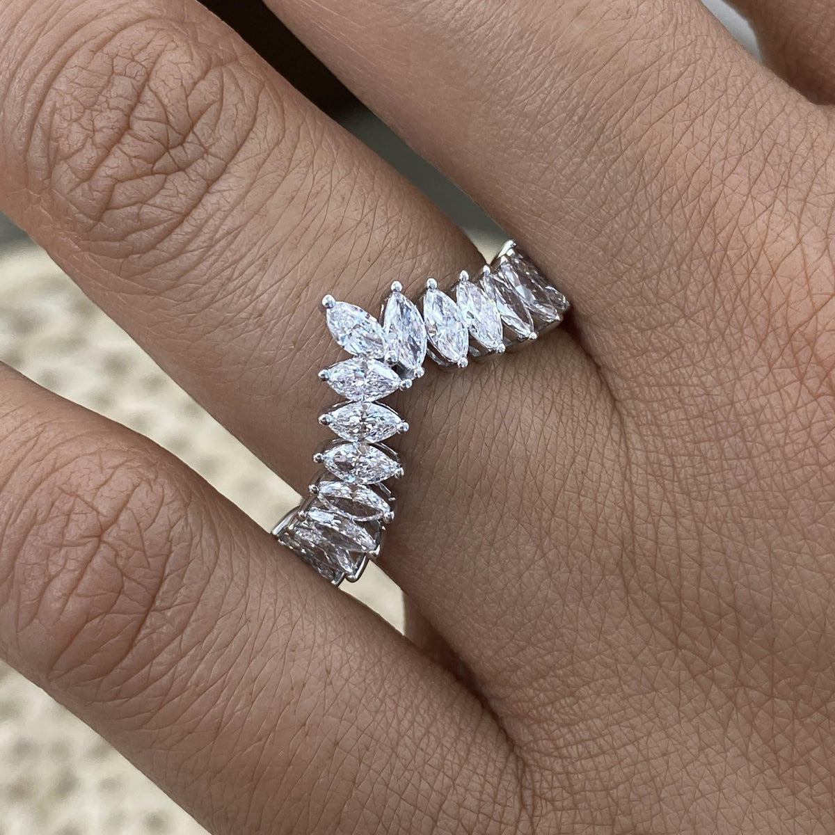 Jean 1.2 Marquise Lab-Grown Diamond Contoured, Special Ring