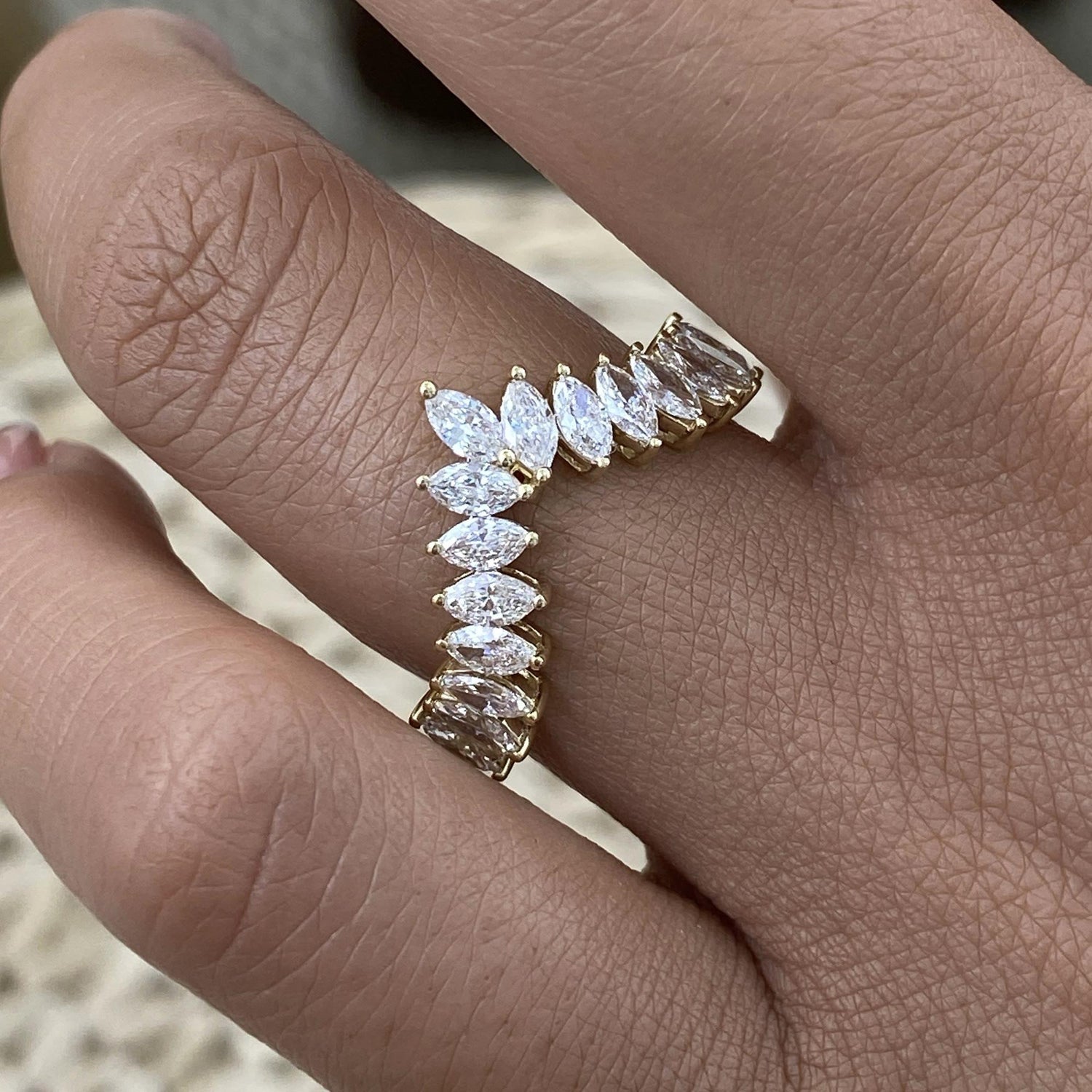 Jean 1.2 Marquise Lab-Grown Diamond Contoured, Special Ring