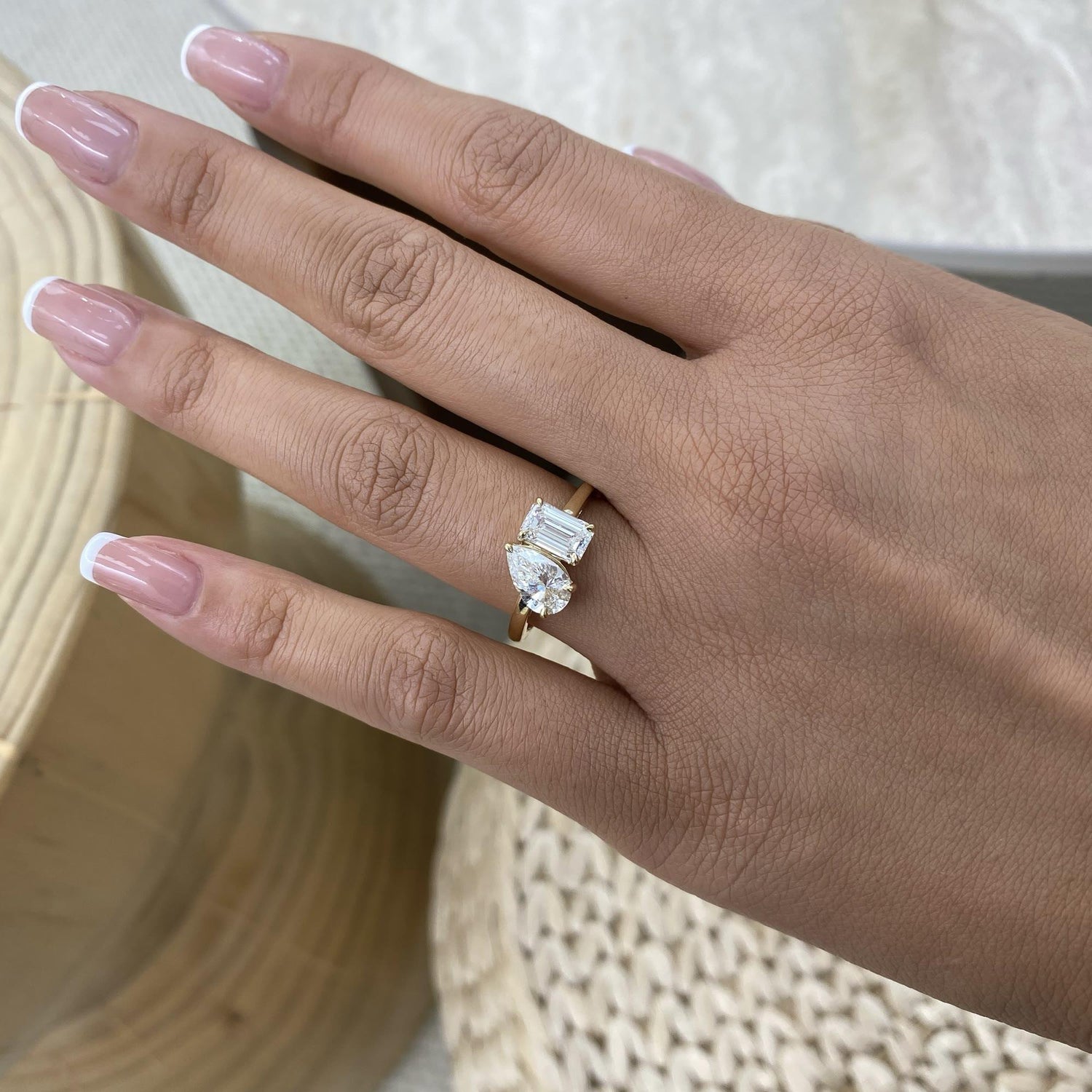 Joy 2.1 Pear Lab-Grown Diamond Toi  Moi, Special Ring