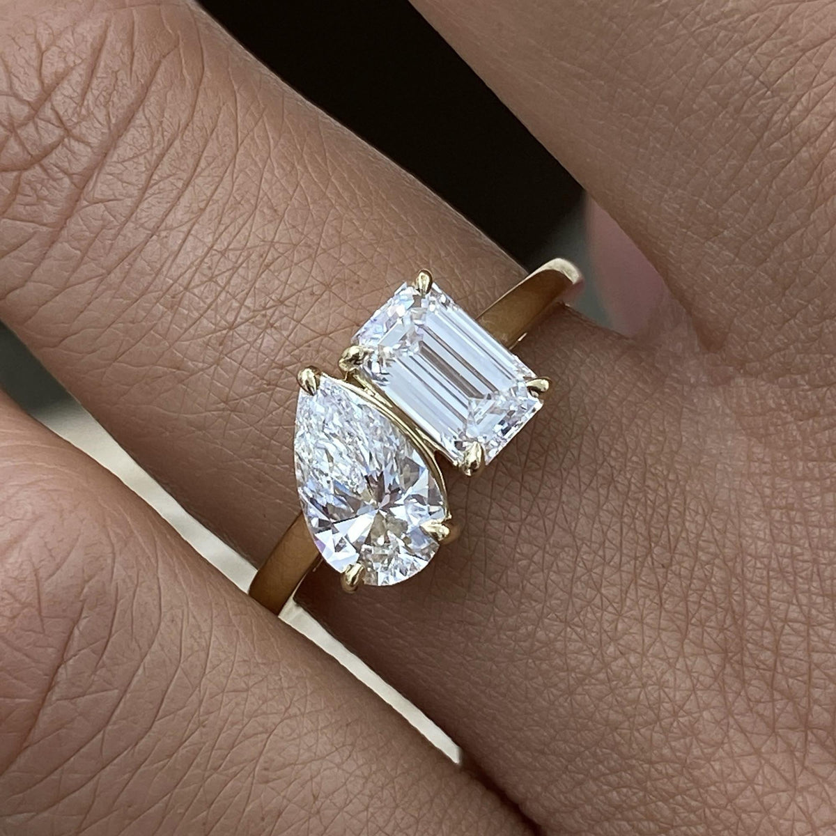 Joy 2.1 Pear Lab-Grown Diamond Toi  Moi, Special Ring