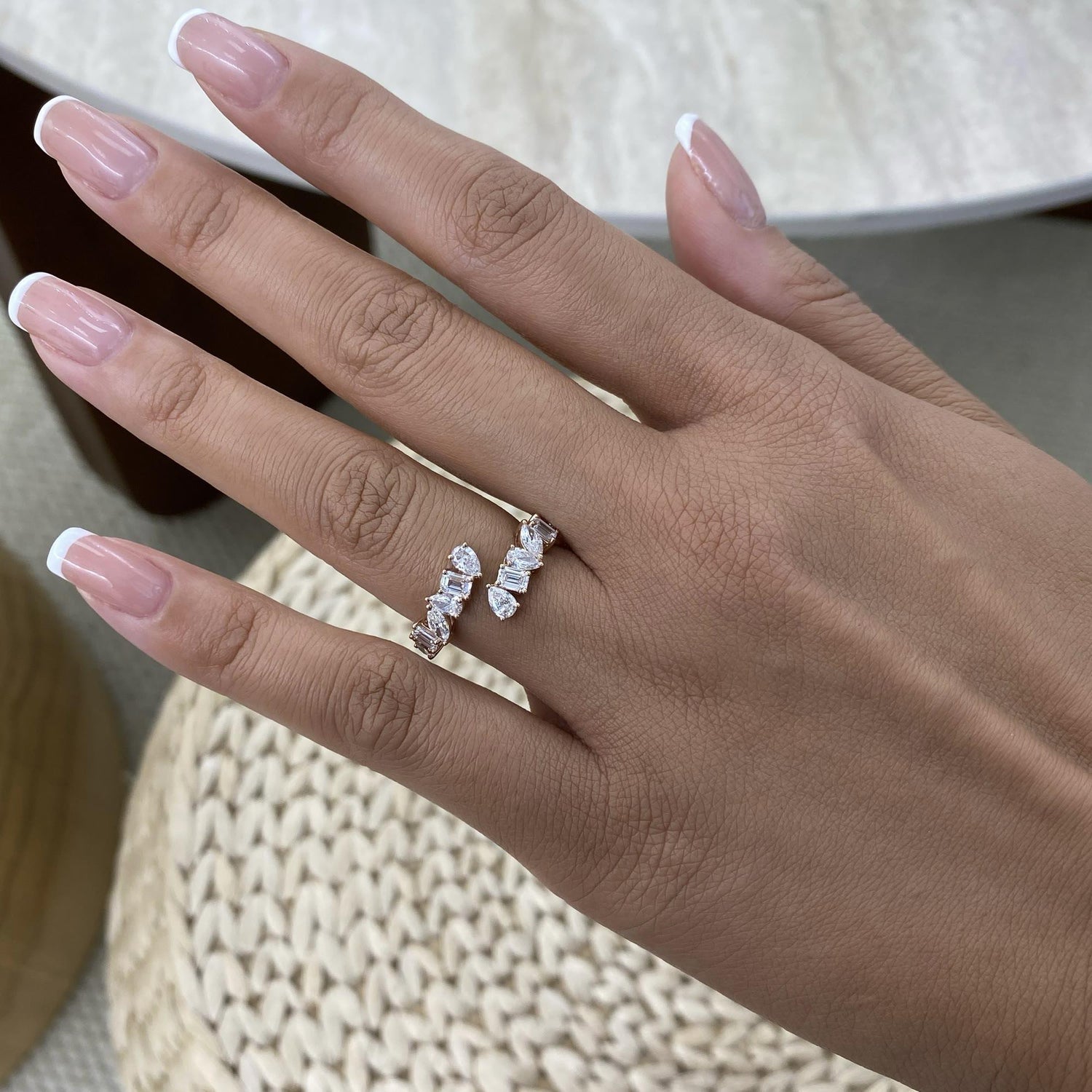 Barbara 1.6 Round,Pear,Emerald,Marquise Lab-Grown Diamond Special, Half-Eternity Ring
