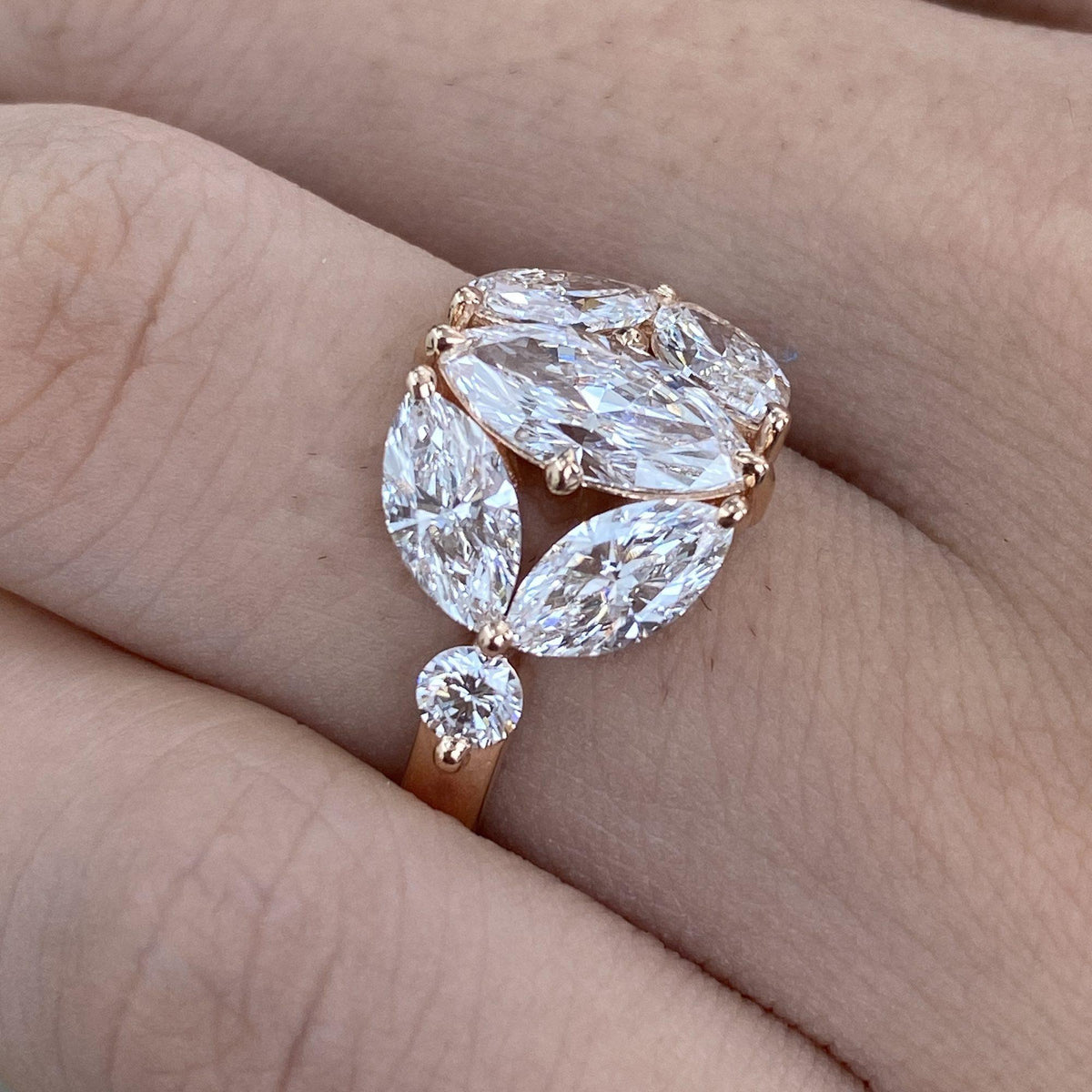 Whitney 2.9 Marquise Lab-Grown Diamond Halo, Special Ring