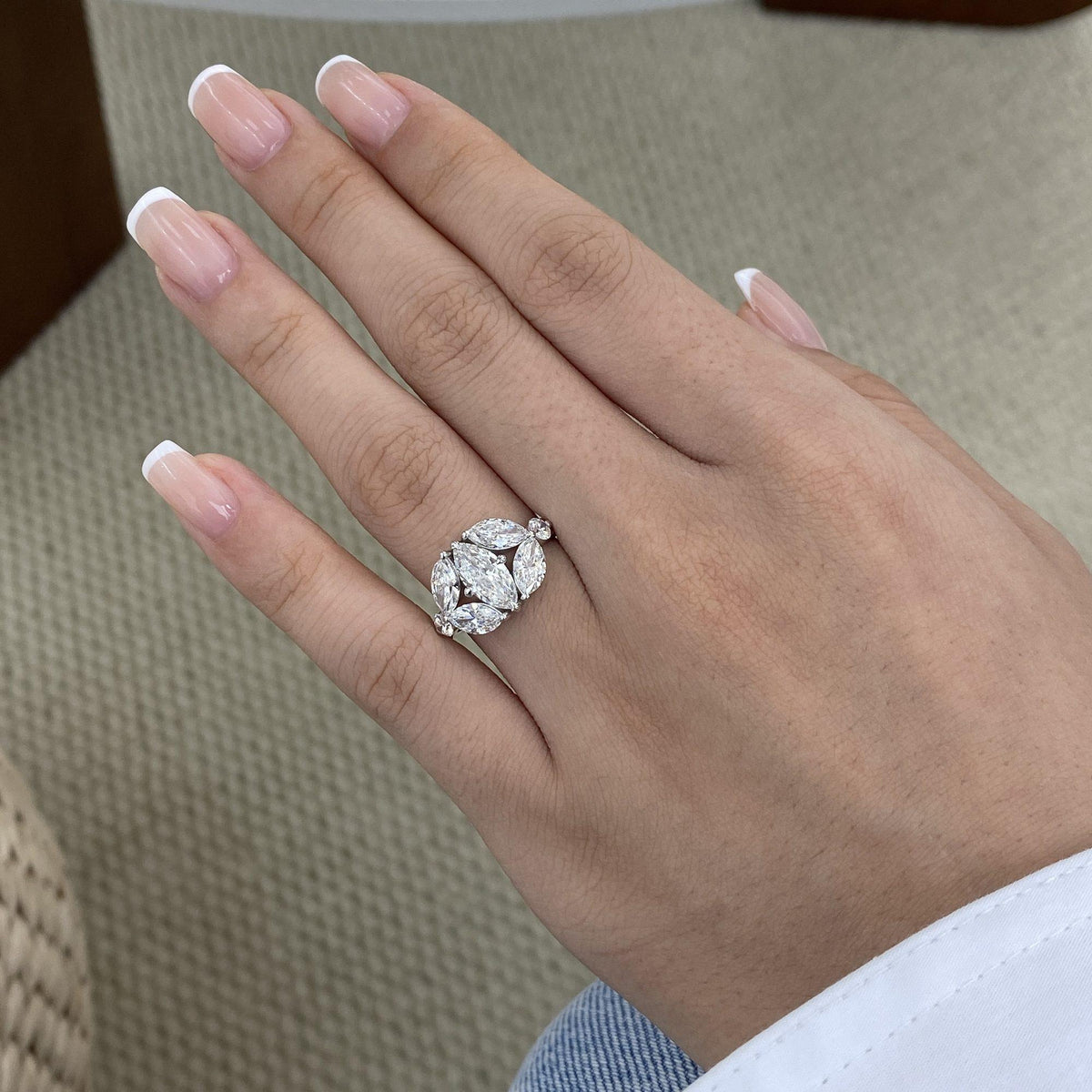 Whitney 2.8 Marquise Lab-Grown Diamond Halo, Special Ring