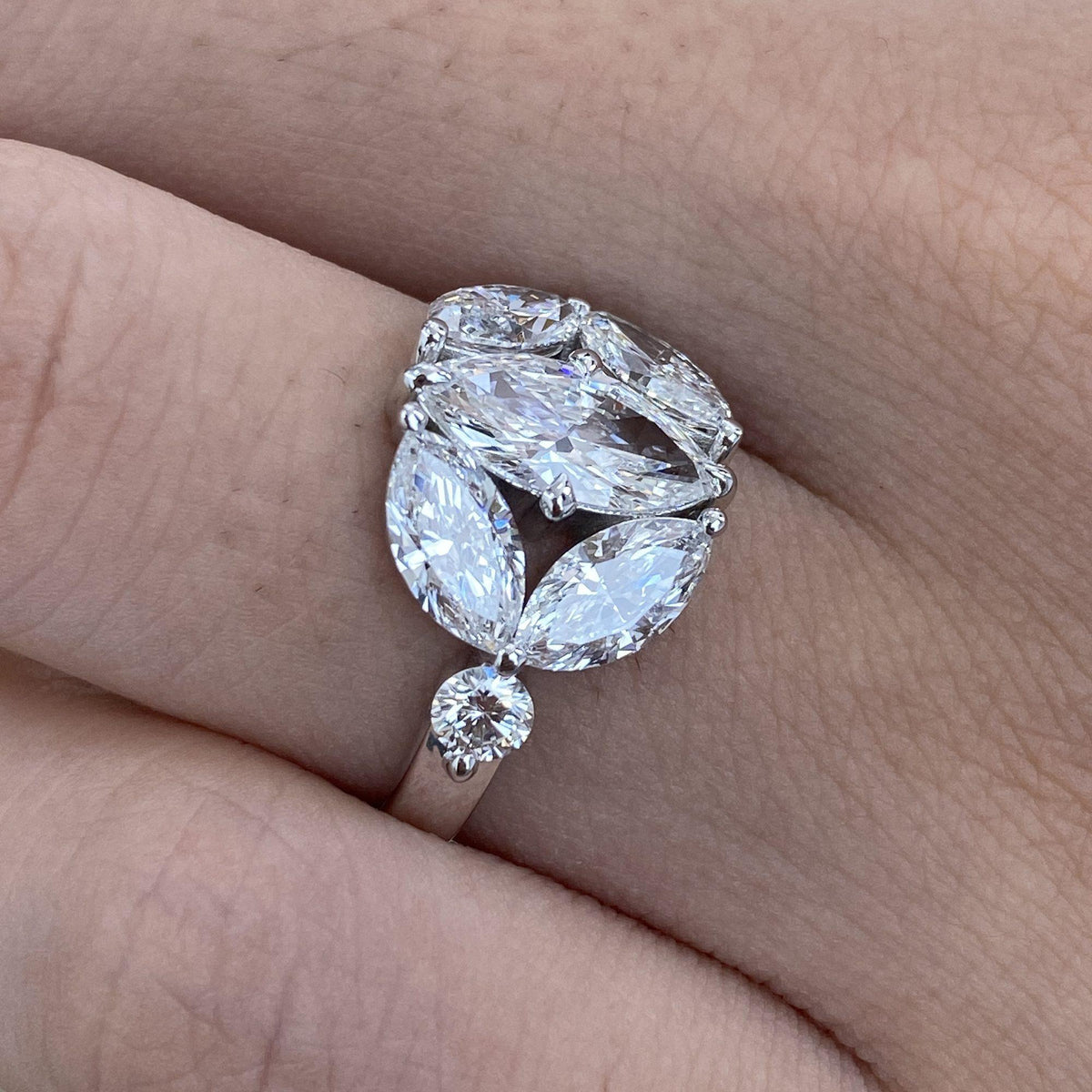 Whitney 2.8 Marquise Lab-Grown Diamond Halo, Special Ring