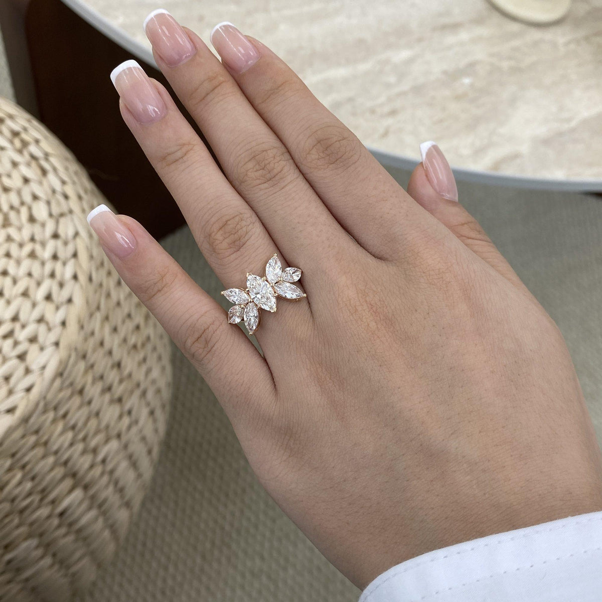 Whitney 3.3 Marquise Lab-Grown Diamond Halo, Special Ring