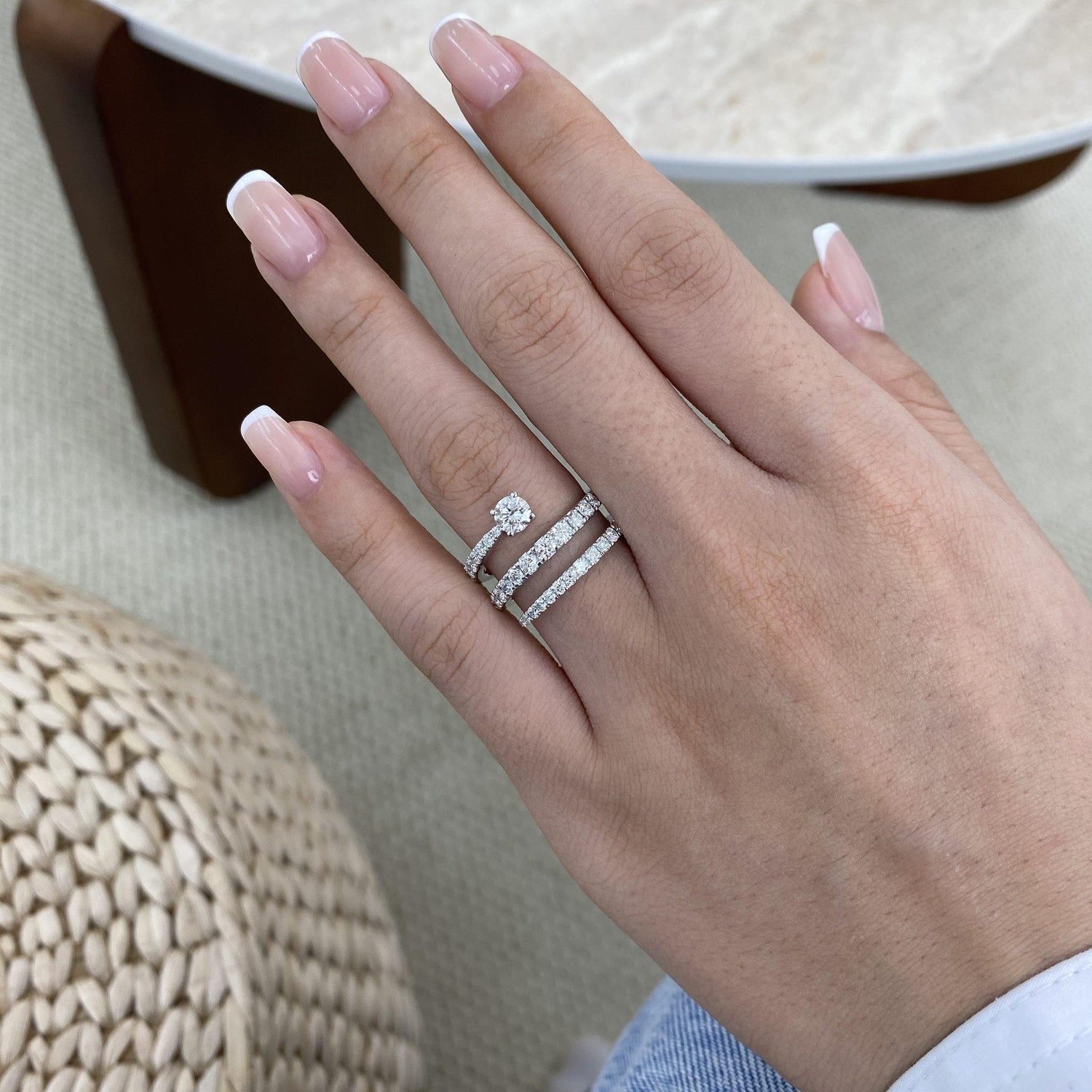 Bella 1.4 Round Lab-Grown Diamond Special, Half-Eternity Ring