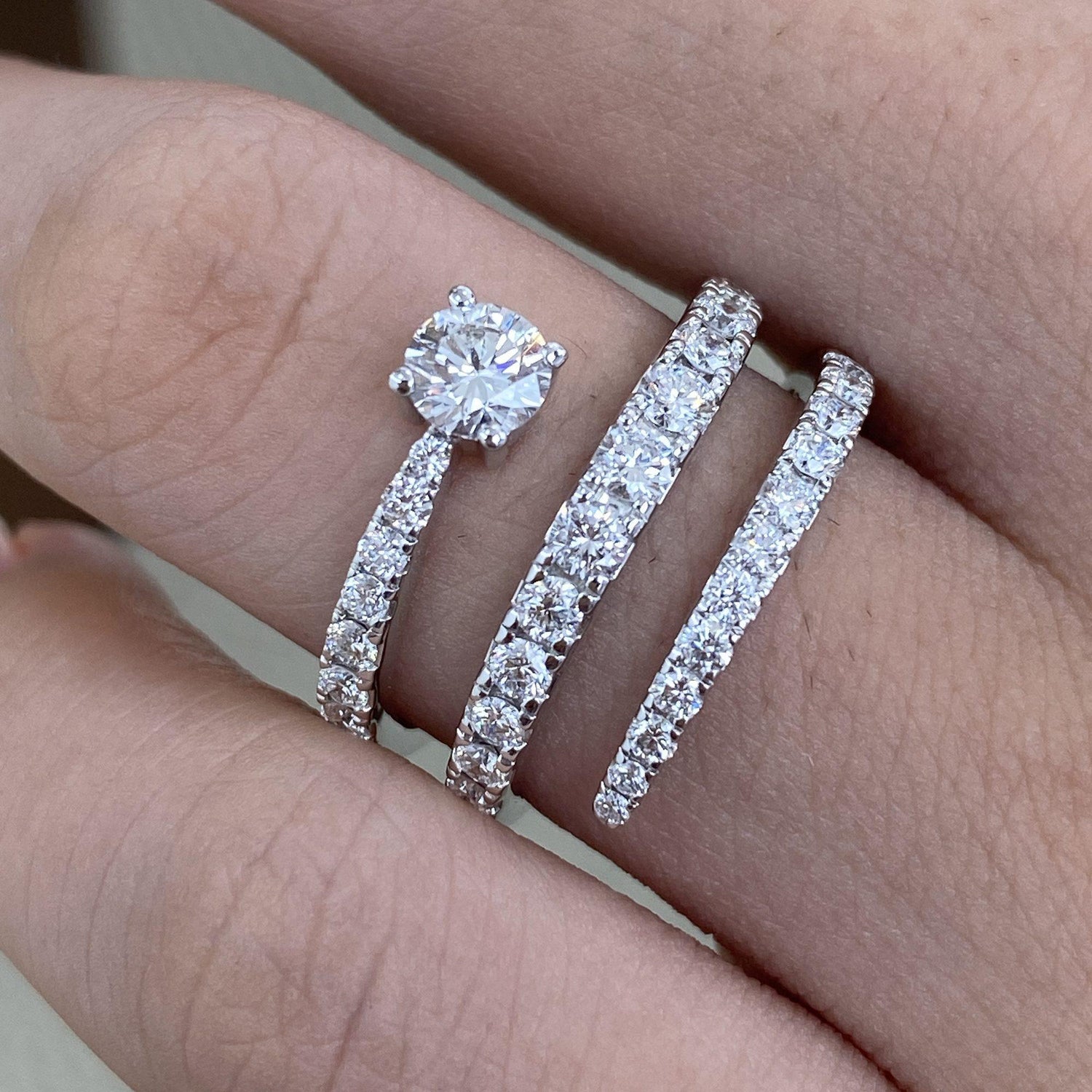 Bella 1.4 Round Lab-Grown Diamond Special, Half-Eternity Ring