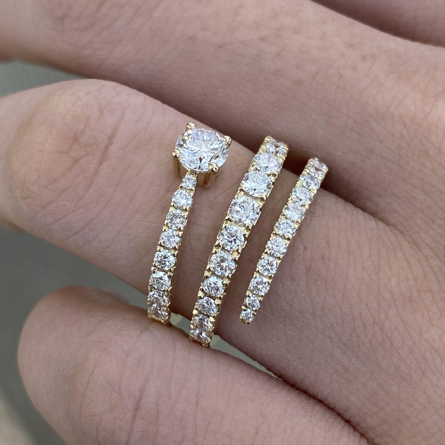 Bella 1.4 Round Lab-Grown Diamond Special, Half-Eternity Ring