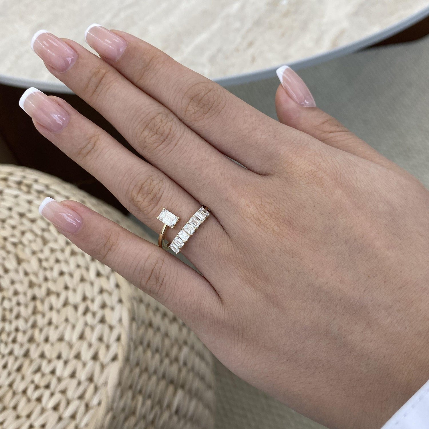 Sloane 1.4 Emerald Lab-Grown Diamond Special, Half-Eternity Ring