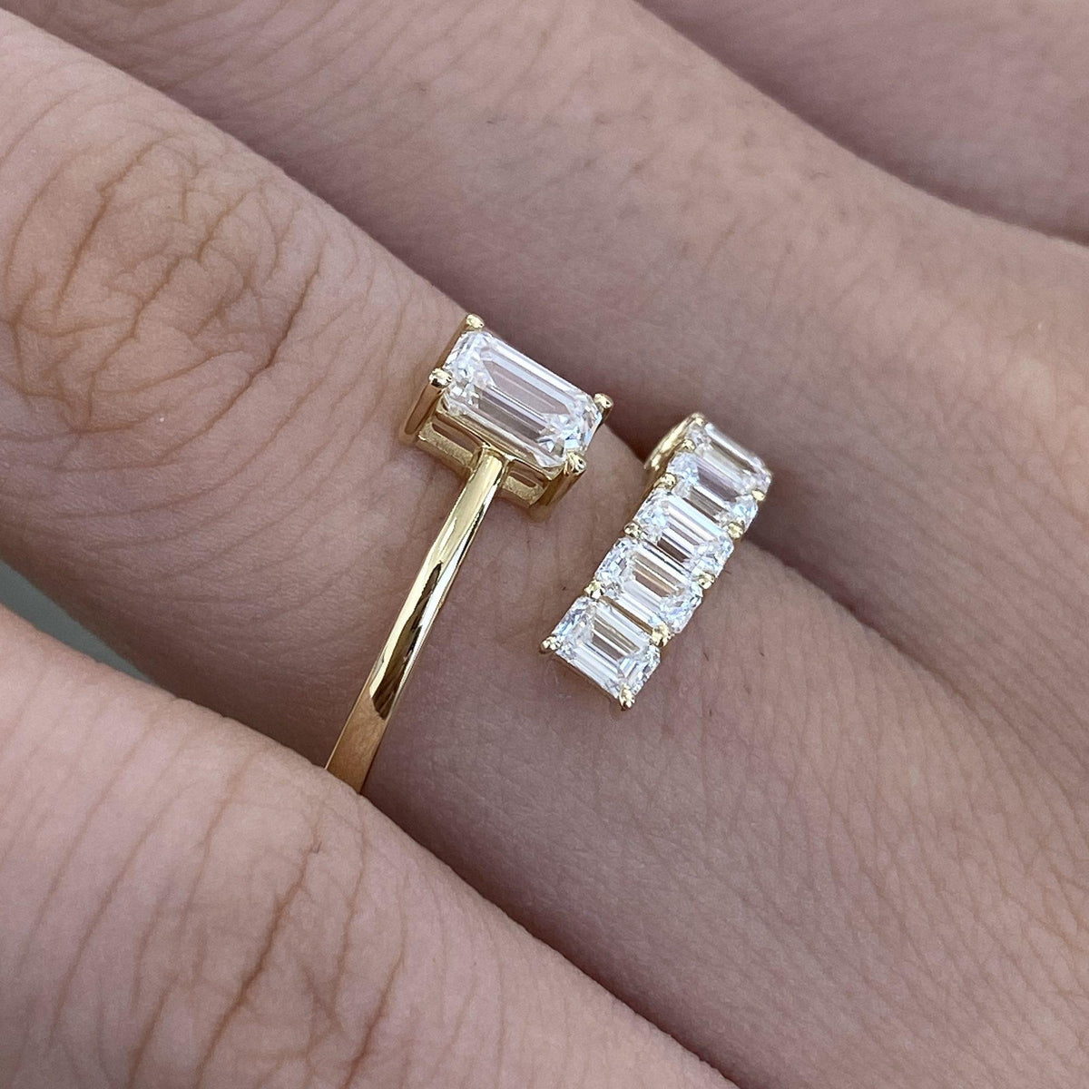Sloane 1.4 Emerald Lab-Grown Diamond Special, Half-Eternity Ring