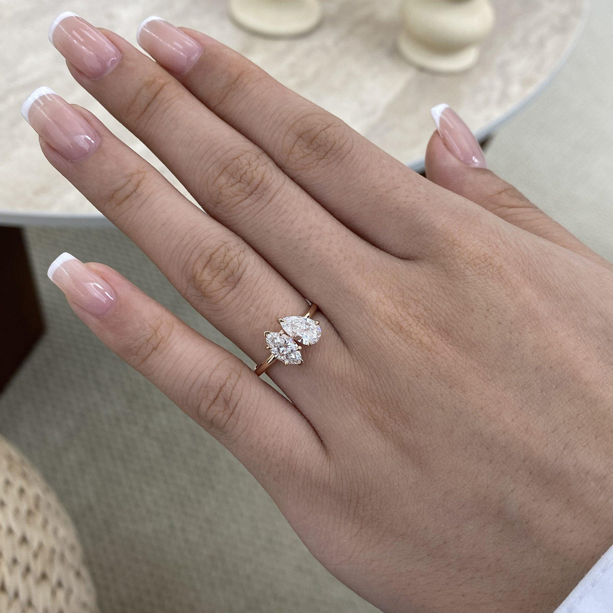 Joy 1.3 Pear Lab-Grown Diamond Toi  Moi, Special Ring