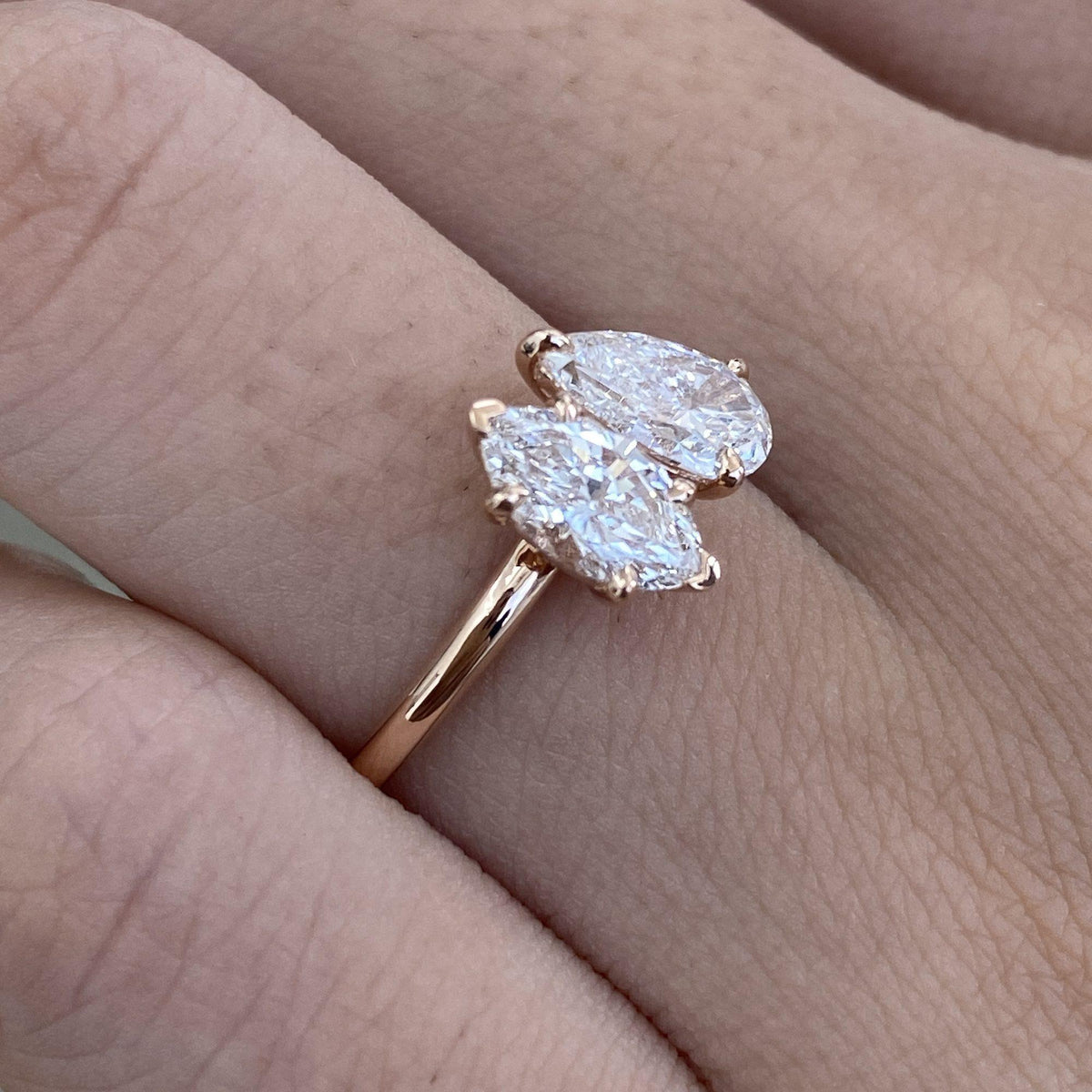 Joy 1.3 Pear Lab-Grown Diamond Toi  Moi, Special Ring