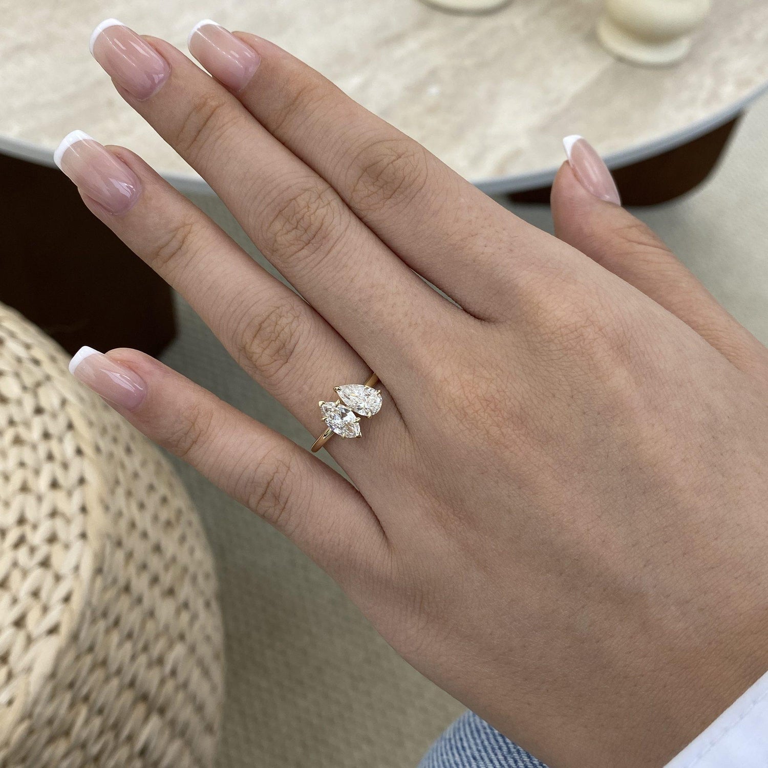 Joy 1.2 Pear Lab-Grown Diamond Toi  Moi, Special Ring