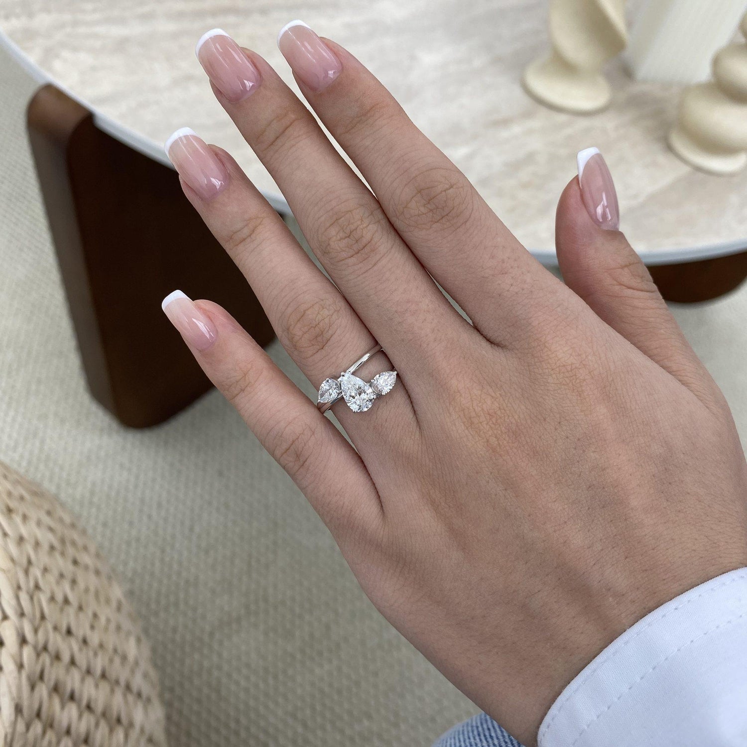 Sophie 1.6 Pear Lab-Grown Diamond Three Stone, Special Ring