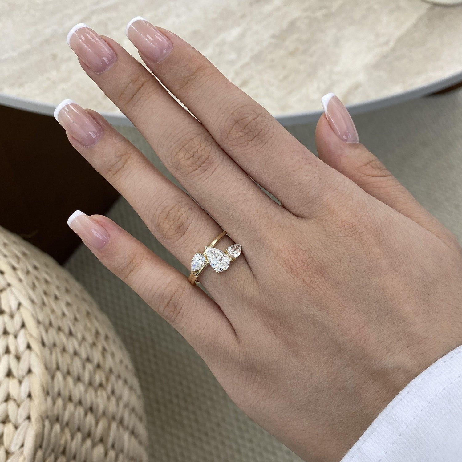 Sophie 1.6 Pear Lab-Grown Diamond Three Stone, Special Ring