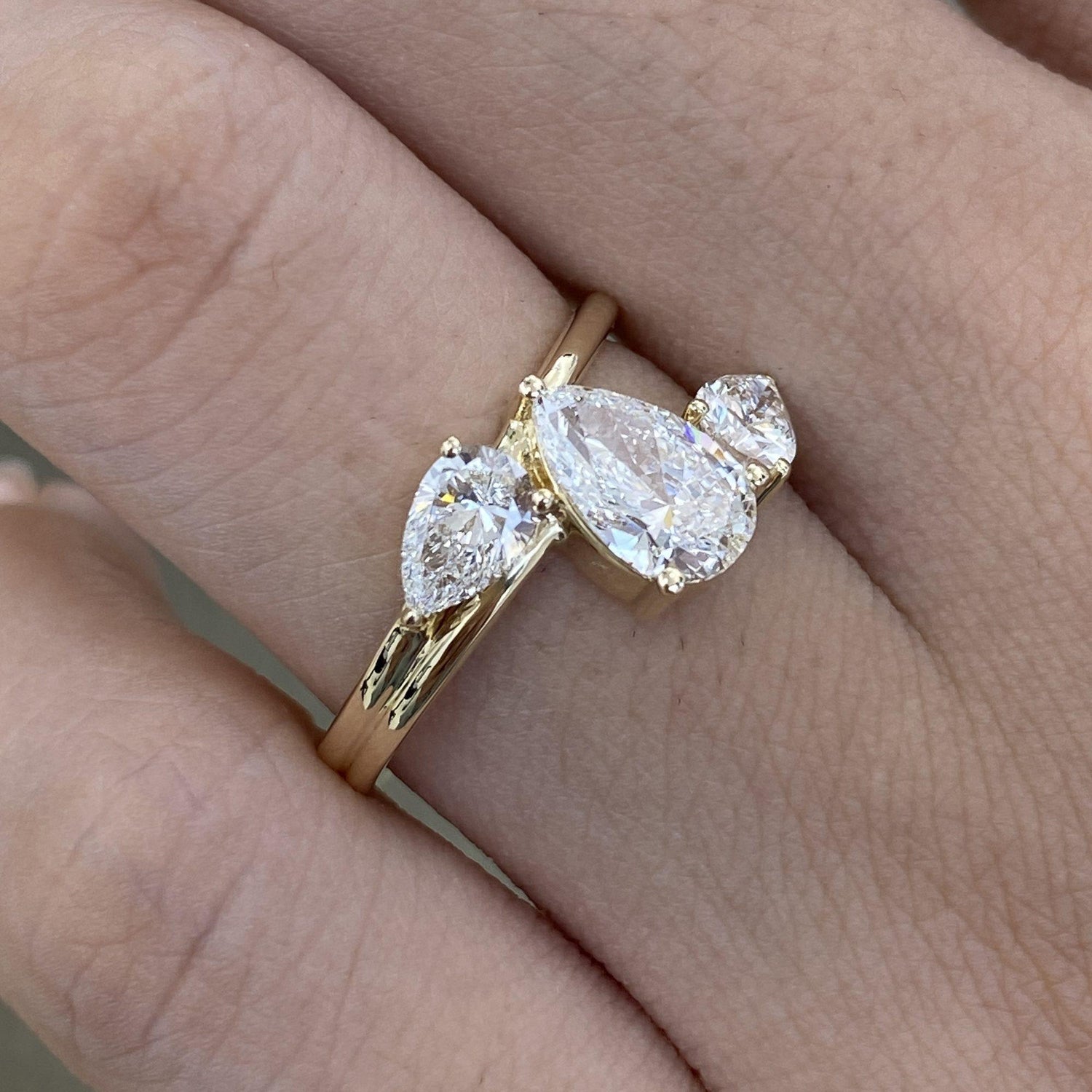 Sophie 1.6 Pear Lab-Grown Diamond Three Stone, Special Ring