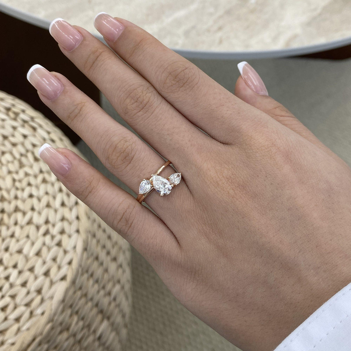 Sophie 1.6 Pear Lab-Grown Diamond Three Stone, Special Ring