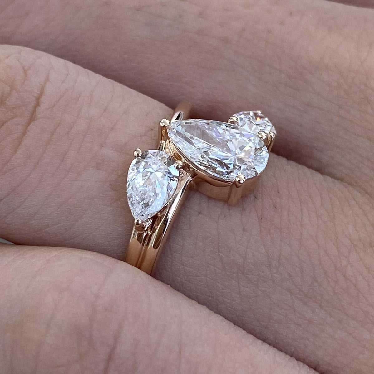 Sophie 1.6 Pear Lab-Grown Diamond Three Stone, Special Ring
