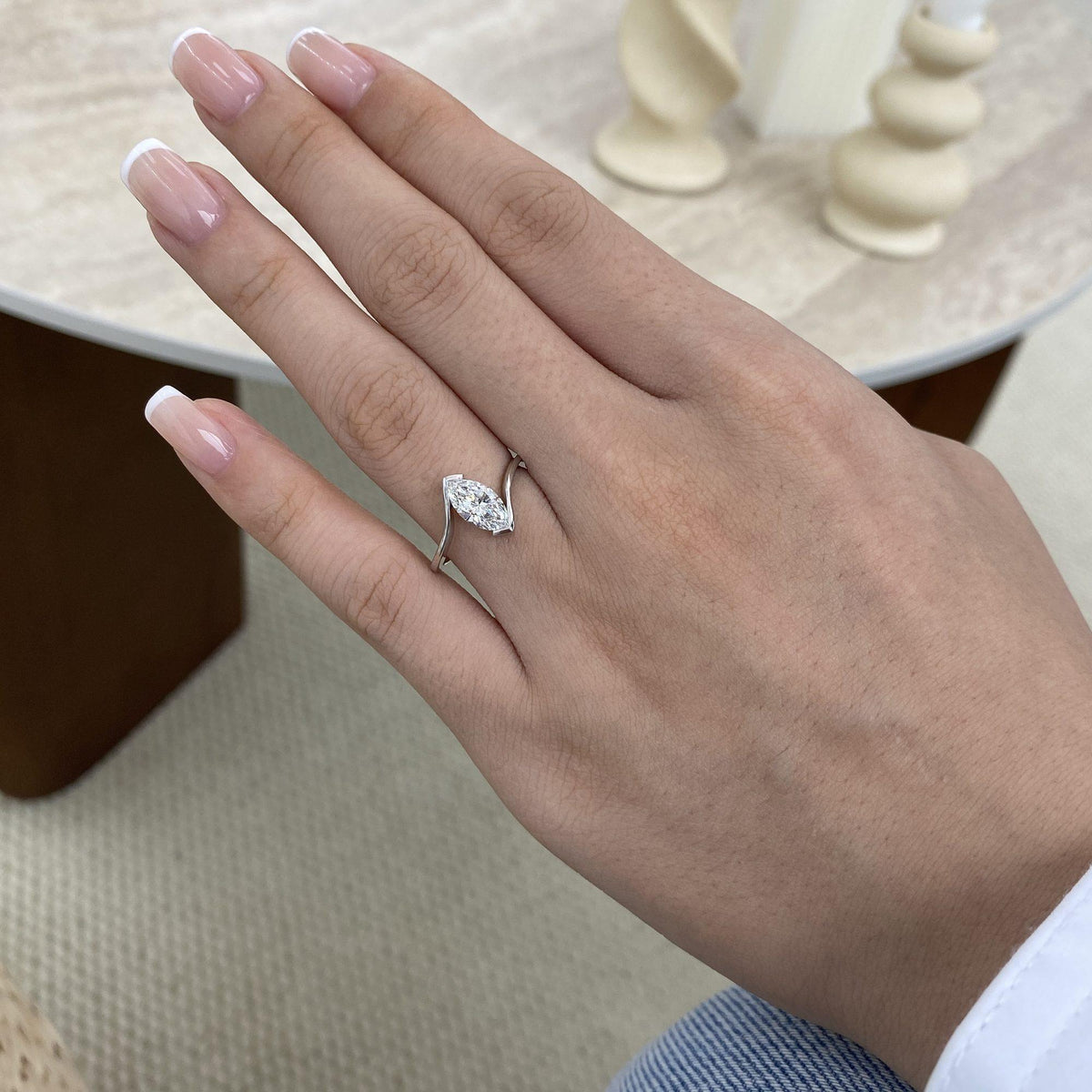 Vera 0.9 Marquise Lab-Grown Diamond Solitaire, Special Ring