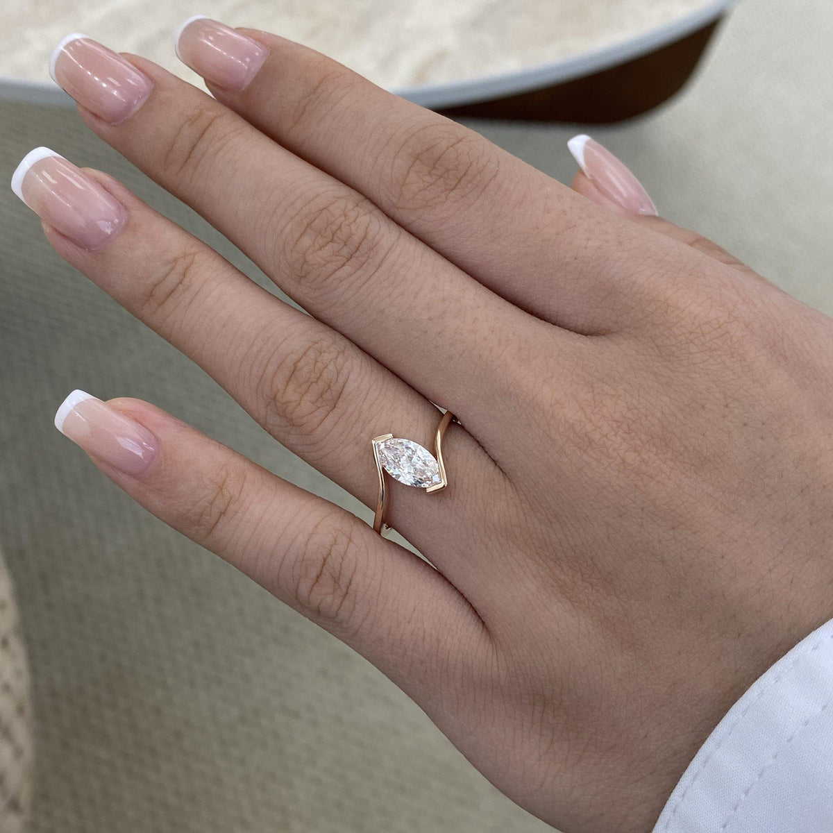 Vera 0.9 Marquise Lab-Grown Diamond Solitaire, Special Ring
