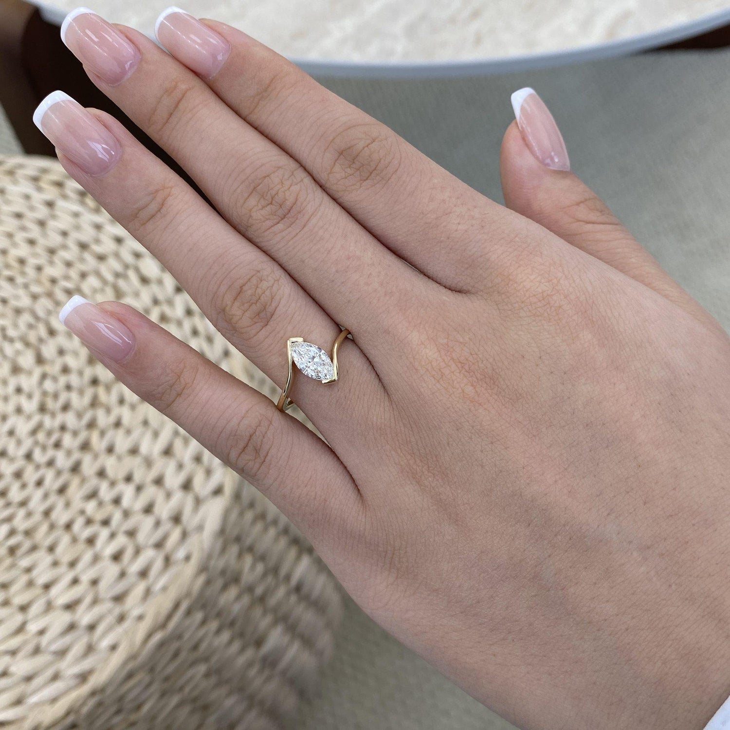 Vera 0.9 Marquise Lab-Grown Diamond Solitaire, Special Ring