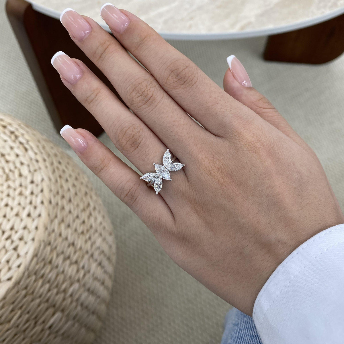 Teagan 1.8 Marquise Lab-Grown Diamond Halo, Special Ring