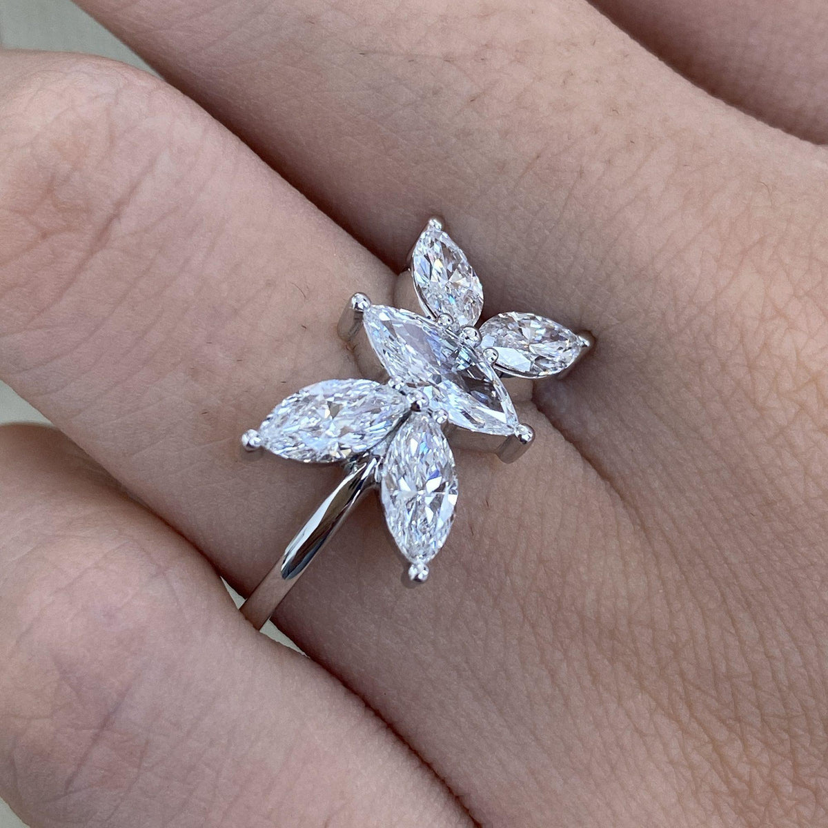 Teagan 1.8 Marquise Lab-Grown Diamond Halo, Special Ring