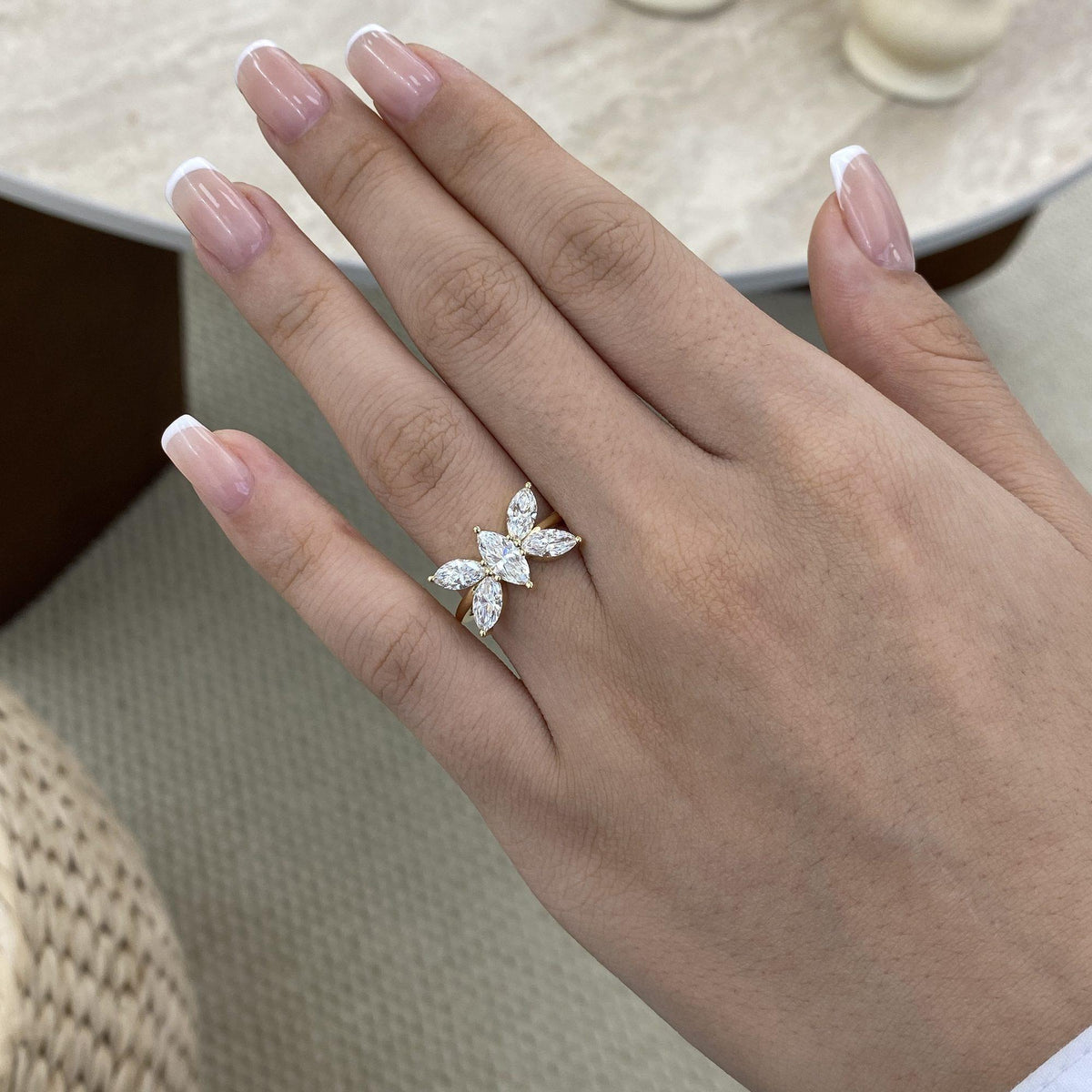 Teagan 1.8 Marquise Lab-Grown Diamond Halo, Special Ring