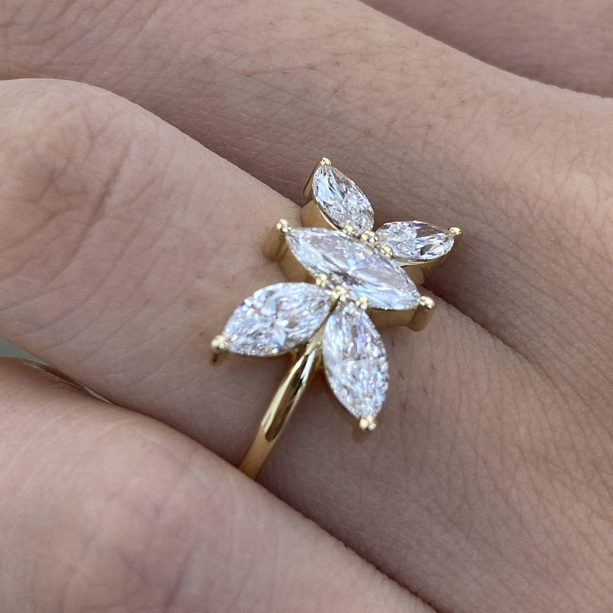 Teagan 1.8 Marquise Lab-Grown Diamond Halo, Special Ring