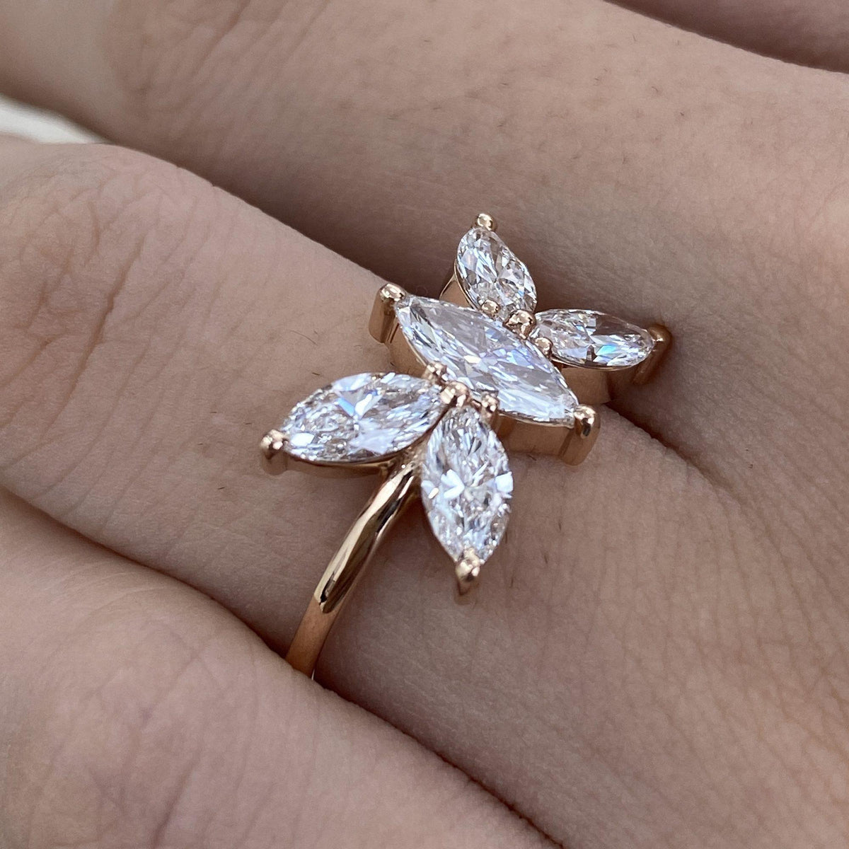 Tori 1.8 Marquise Lab-Grown Diamond Halo, Special Ring
