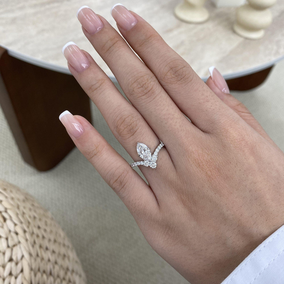 Vivian 1.5 Marquise Lab-Grown Diamond Contoured, Special Ring