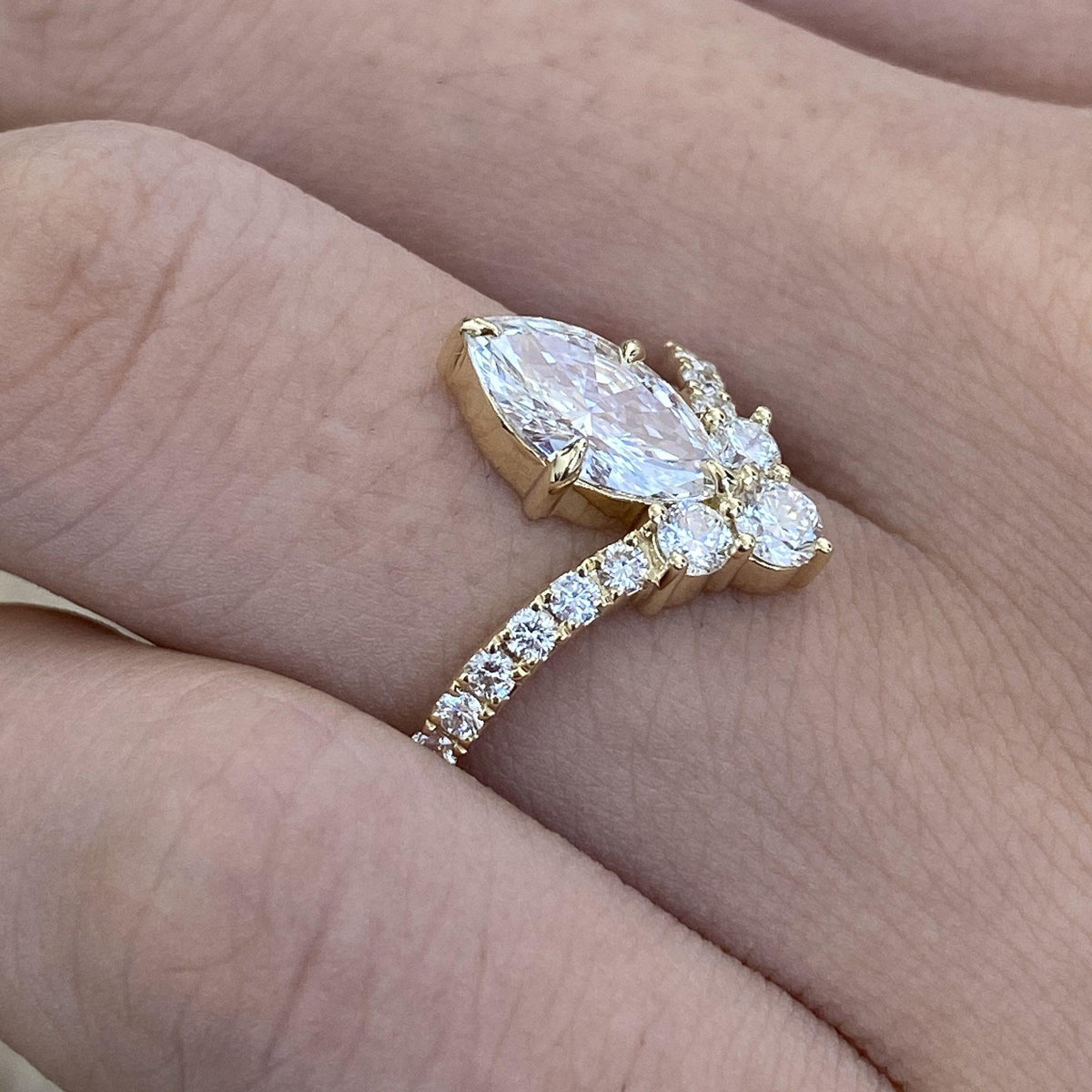 Vivian 1.5 Marquise Lab-Grown Diamond Contoured, Special Ring