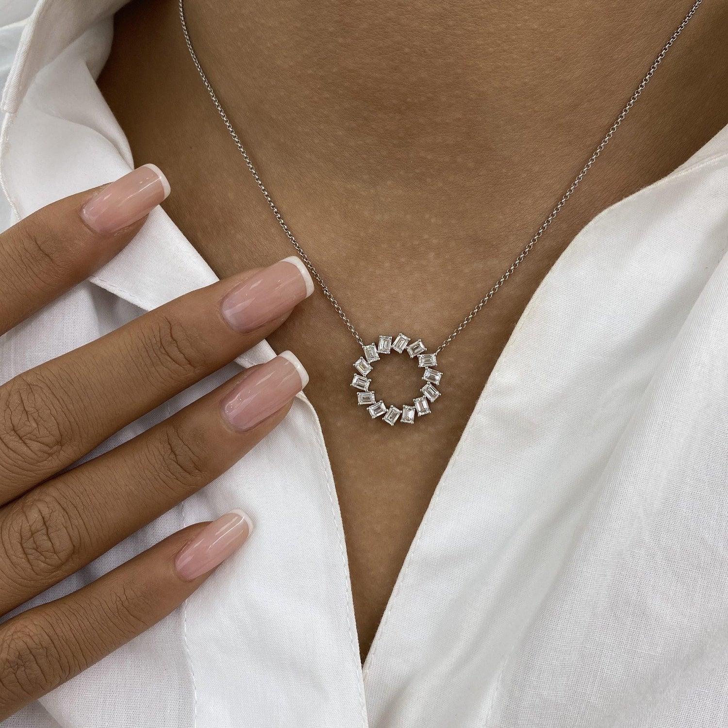 Gemma 1.5 Emerald Lab-Grown Diamond Chain, Special Necklace