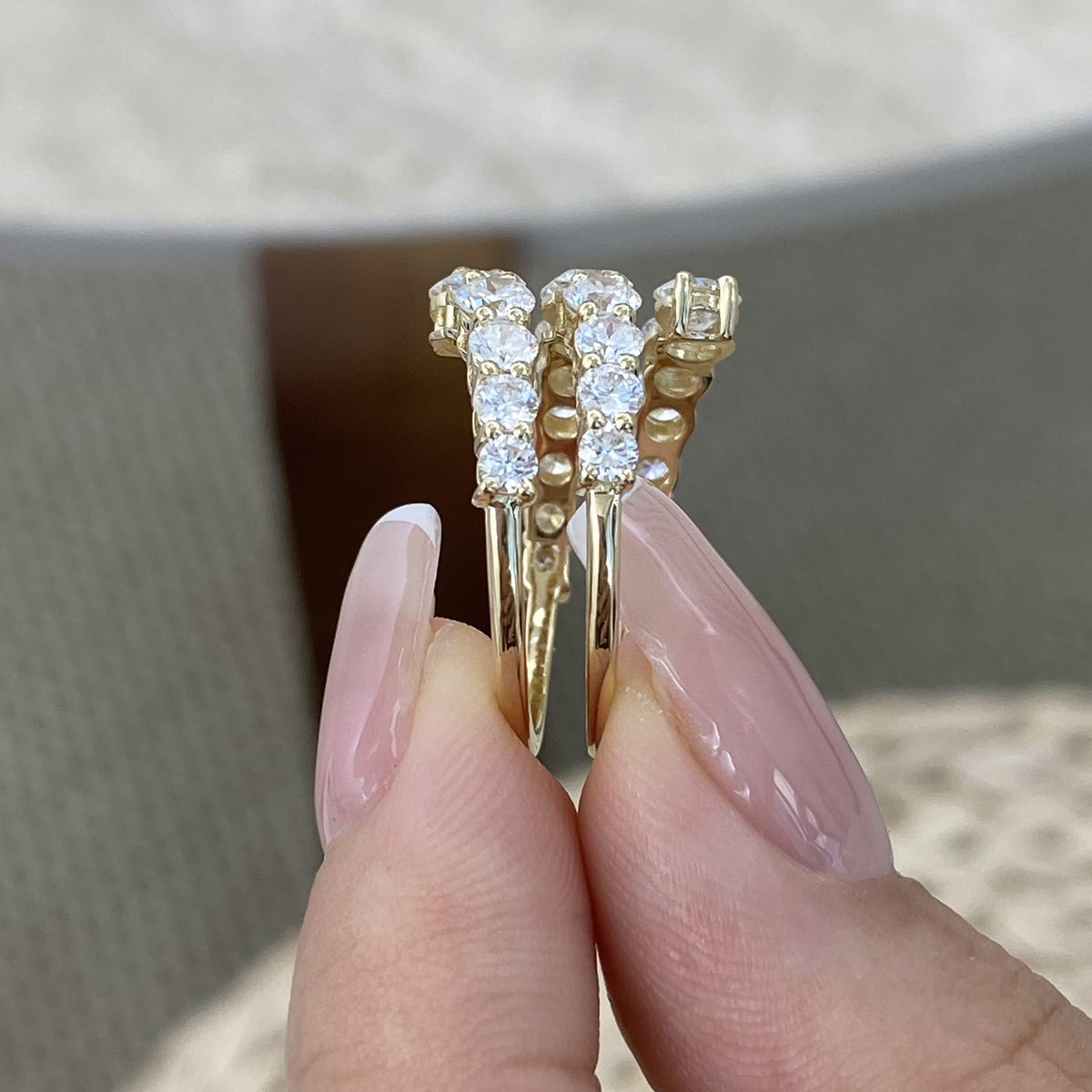Betsy 3 Round Lab-Grown Diamond Special, Half-Eternity Ring