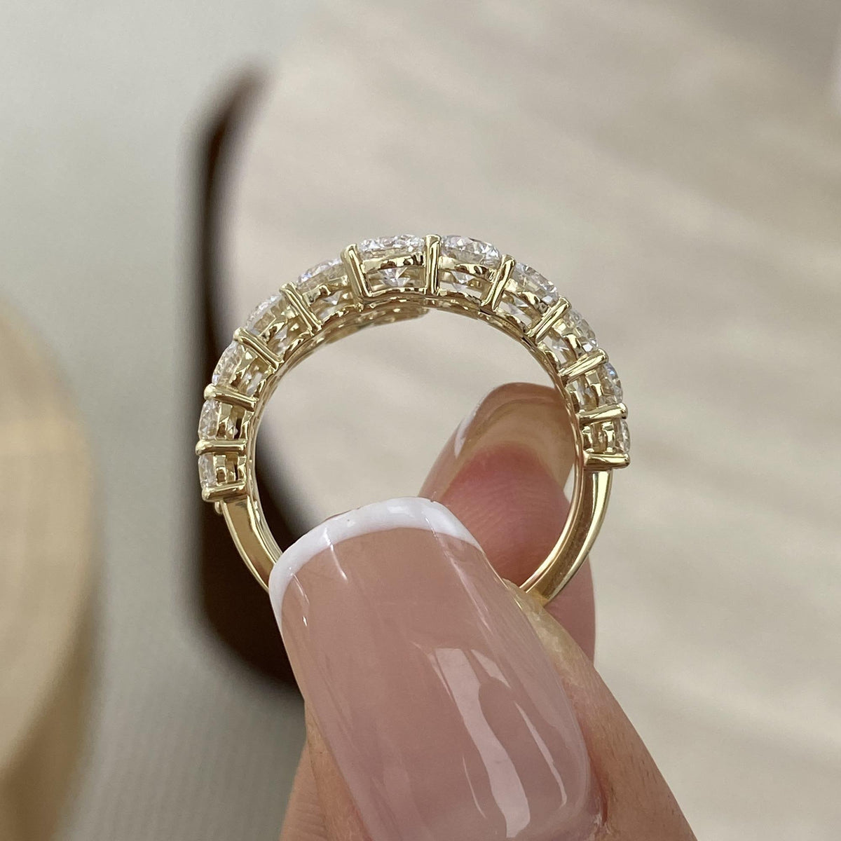 Betsy 3 Round Lab-Grown Diamond Special, Half-Eternity Ring