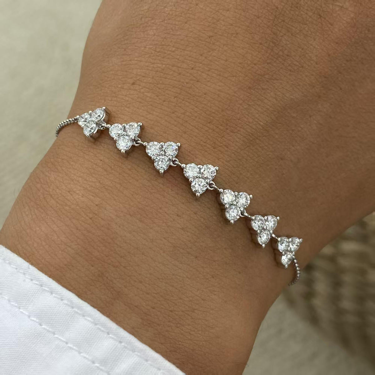 Eleanor 1.5 Round Lab-Grown Diamond Chain, Special Bracelet