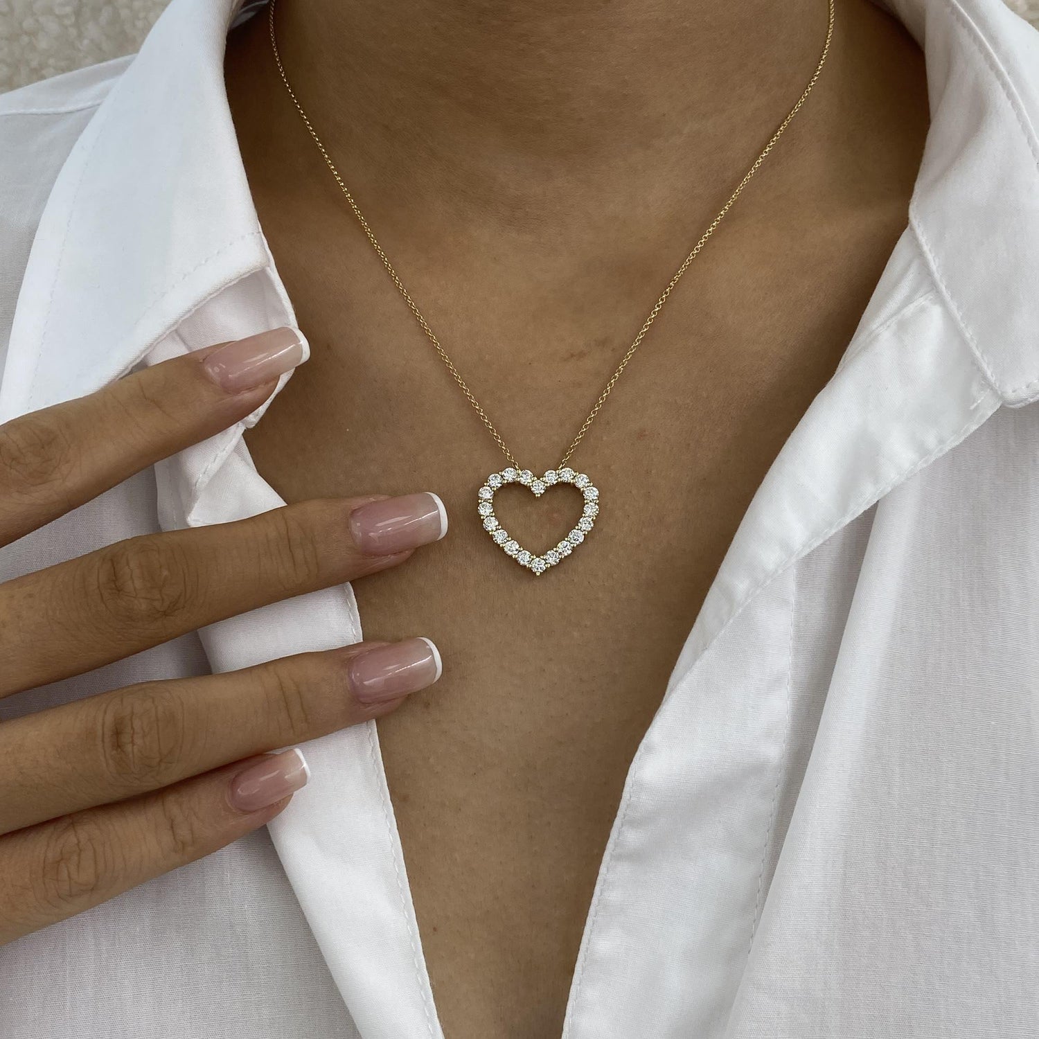 Love 1.5 Round Lab-Grown Diamond Chain, Special Necklace