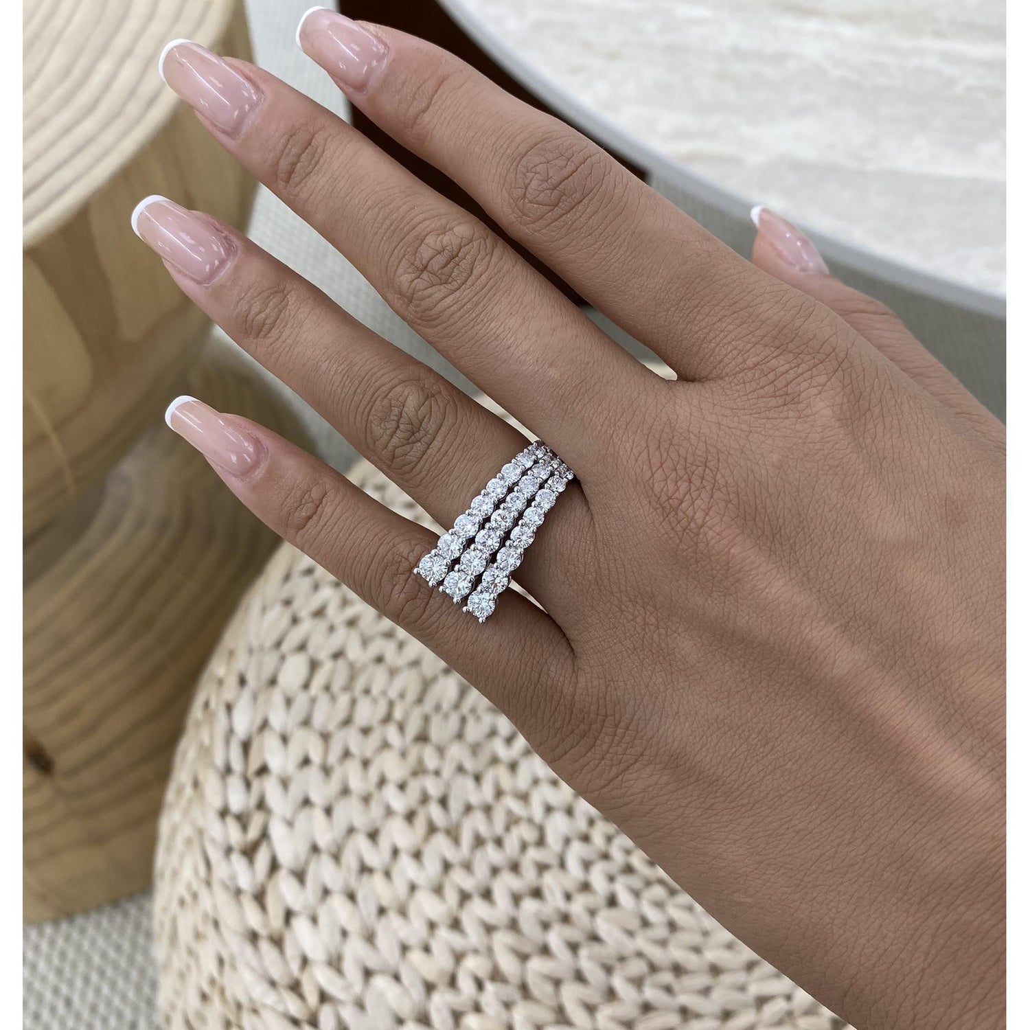 Adrianna 3.1 Round Lab-Grown Diamond Special, Half-Eternity Ring