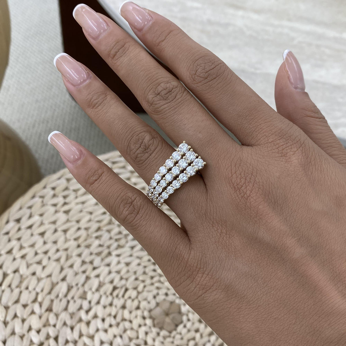Adrianna 3.1 Round Lab-Grown Diamond Special, Half-Eternity Ring